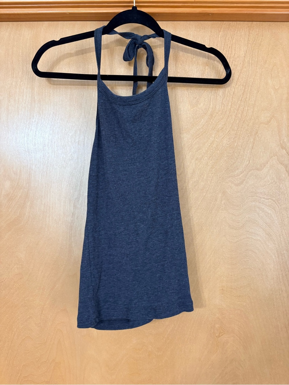 Altar'd State Charcoal Halter Tie-Back Tank